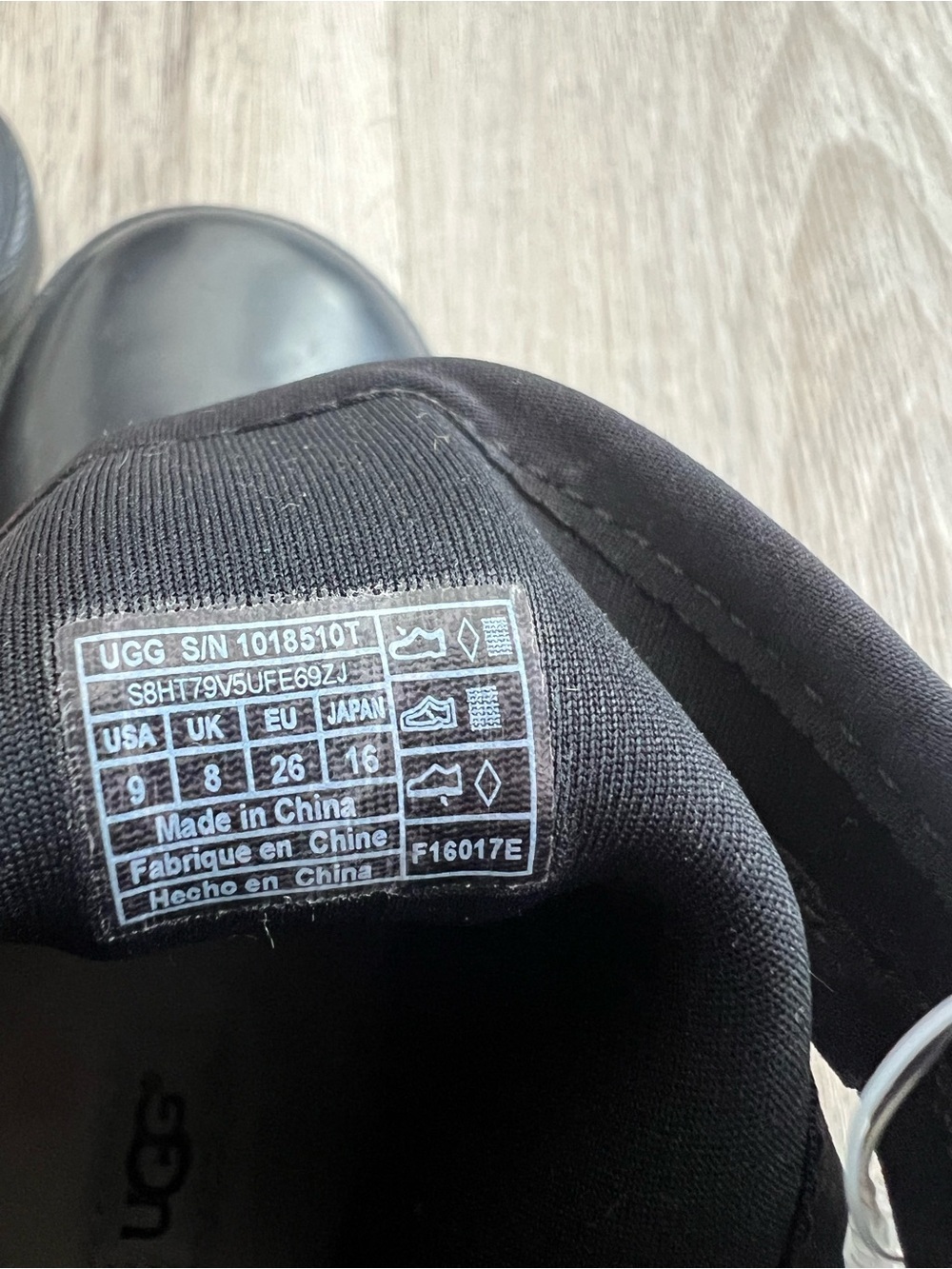 Ugg Kids Black Waterproof Rain Boots - Picture 9 of 9